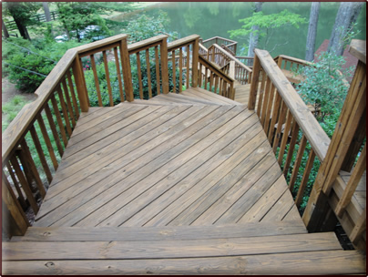 Solid Color Stained Deck